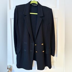 St. John Double-Breasted Women's black Knit Blazer Size 6